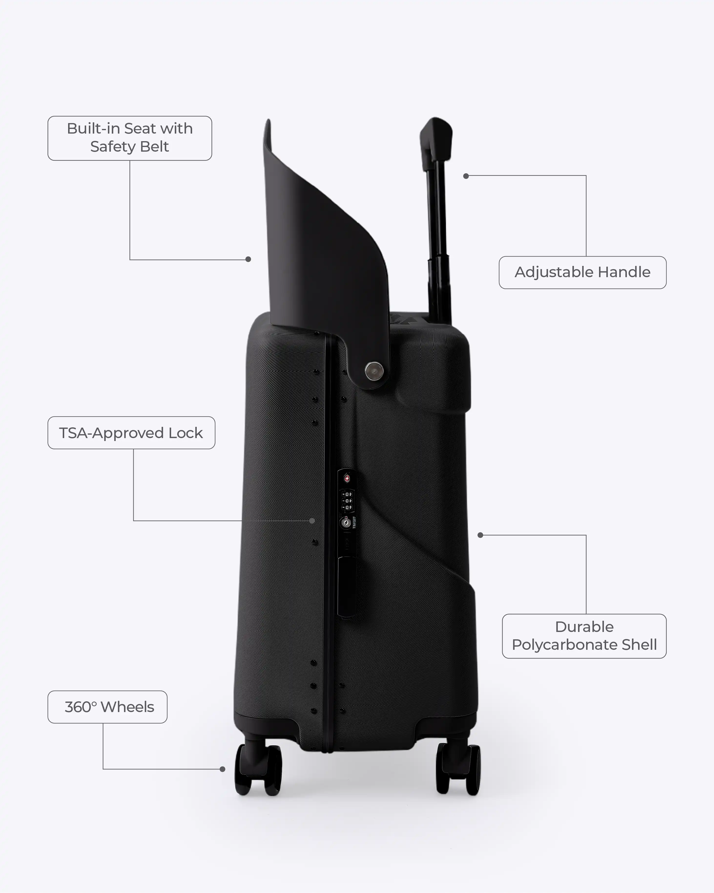 Carry on Luggage with Seat - Image 53