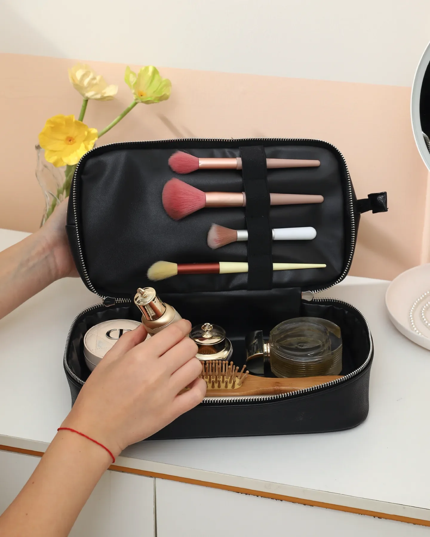 Vegan Leather Toiletry Bag - Image 12