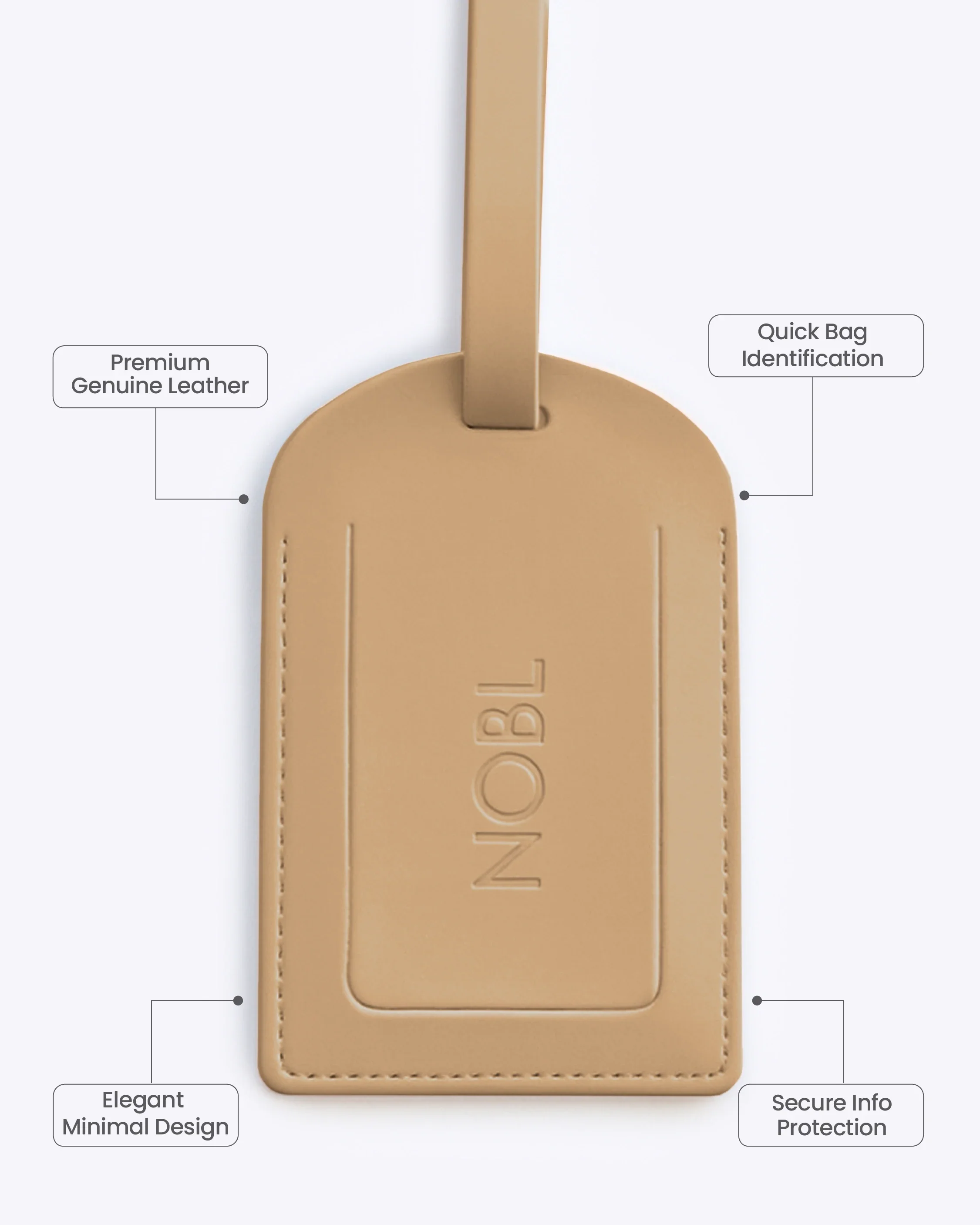 Leather Luggage Tag - Image 116