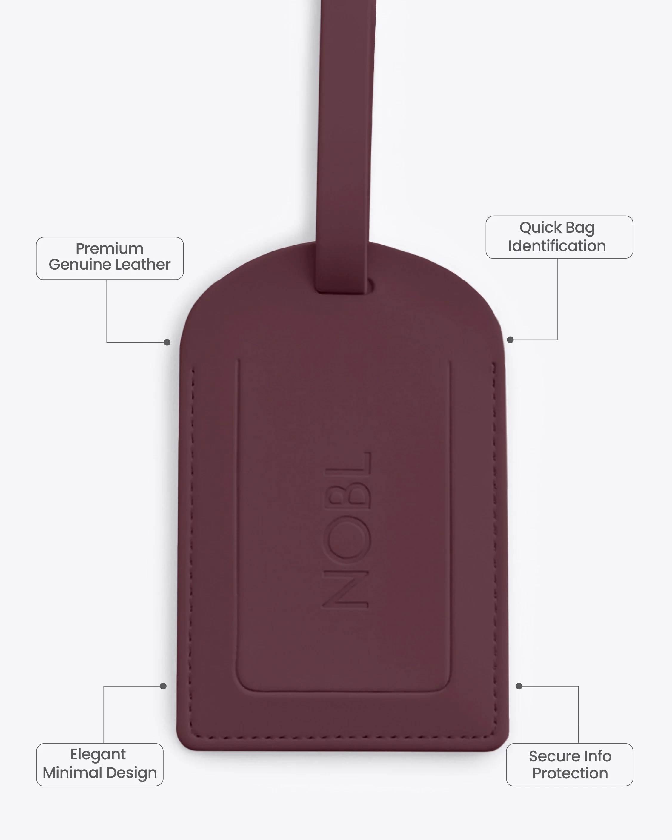 Leather Luggage Tag - Image 140