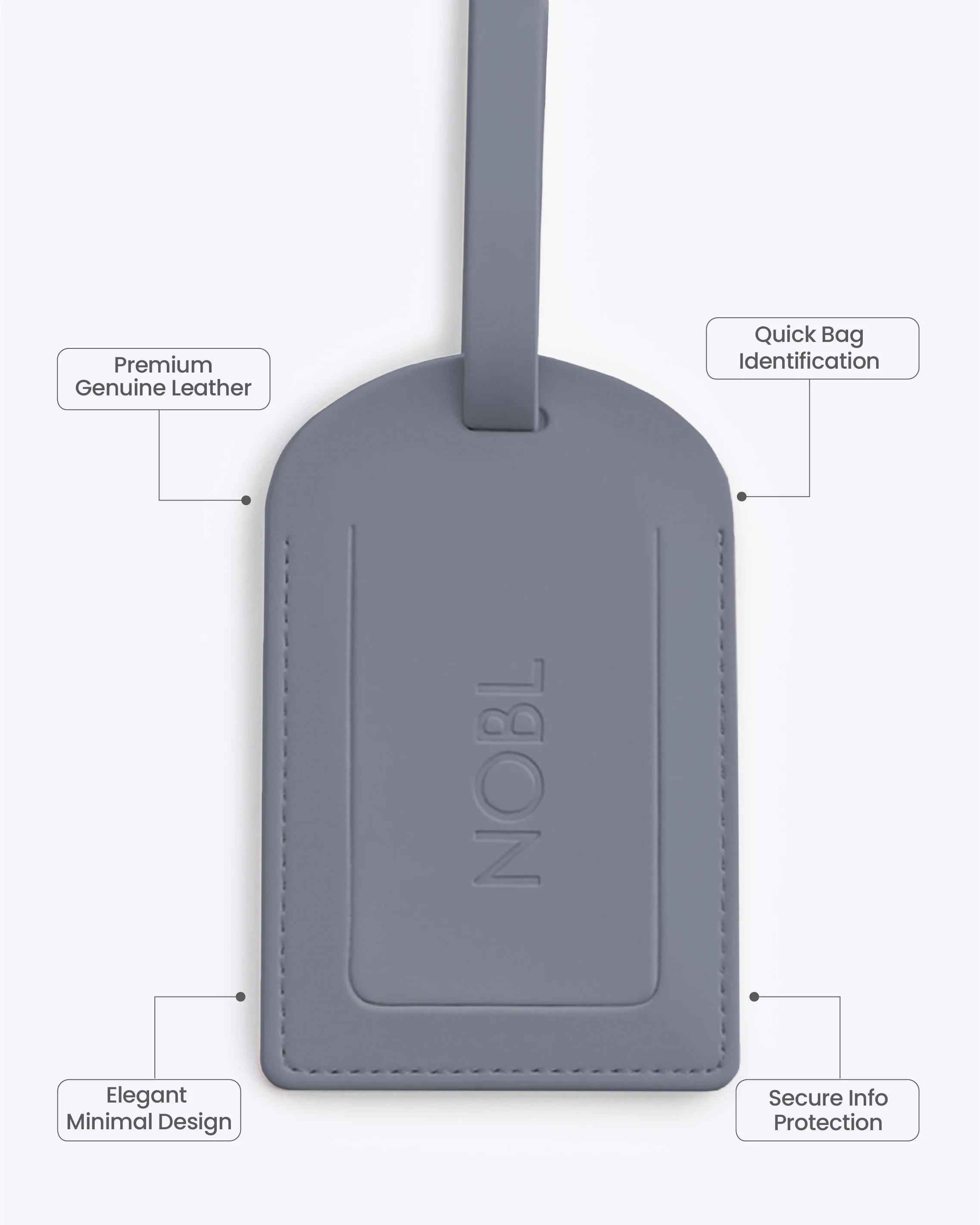 Leather Luggage Tag - Image 148