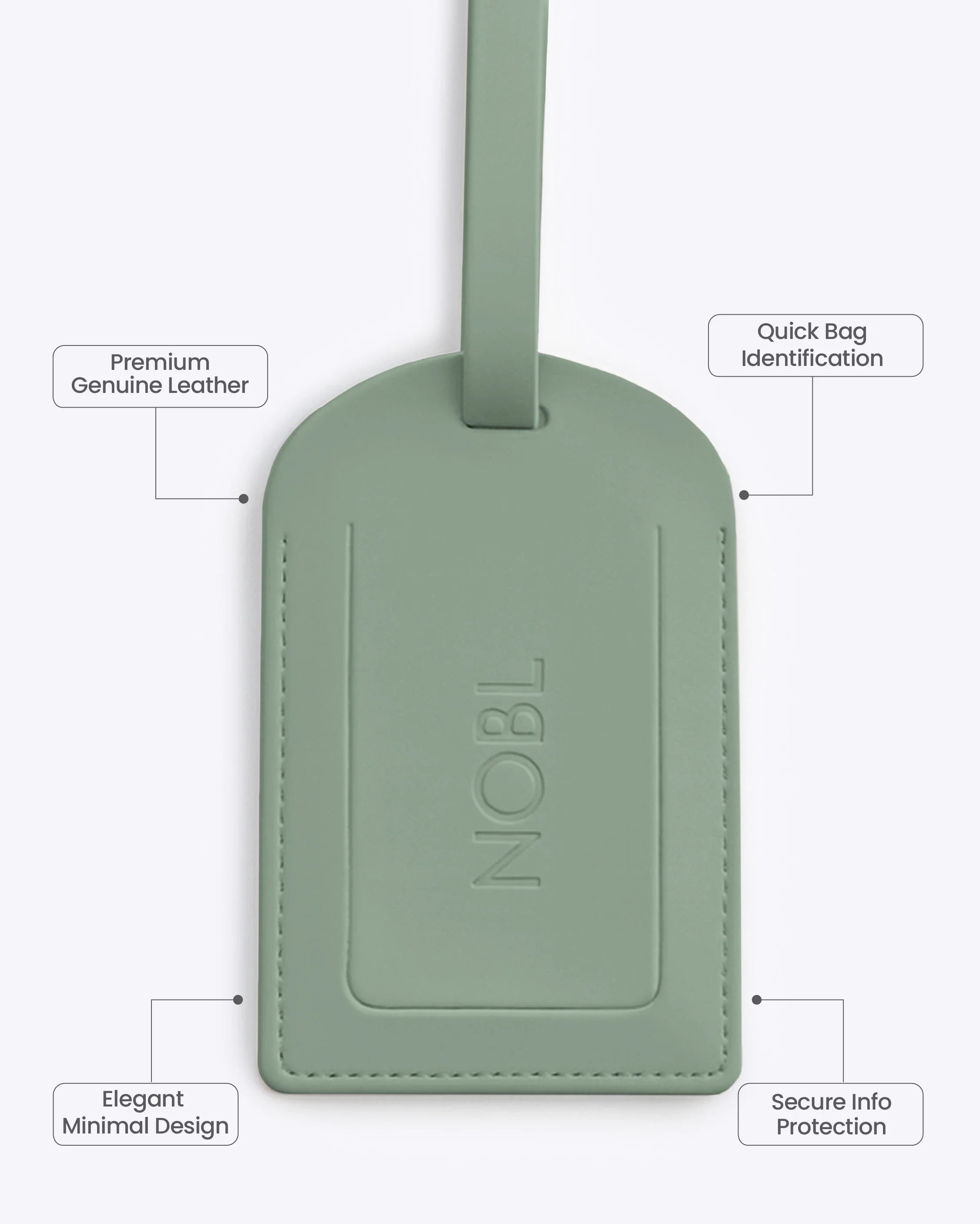 Leather Luggage Tag - Image 156